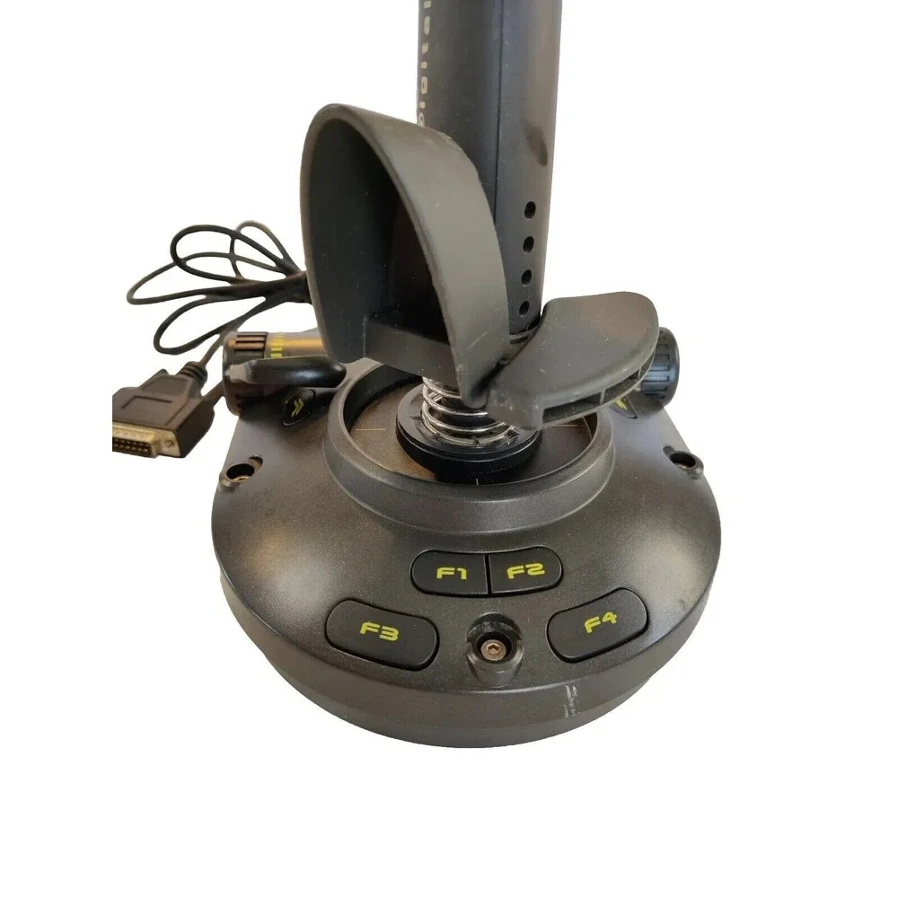 Vintage Cyborg 3d Digital Saitek Flight Simulator Joy Stick Model J15